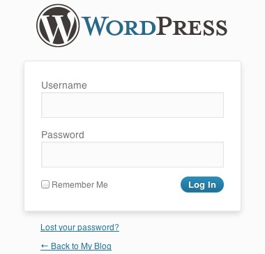 WordPress login