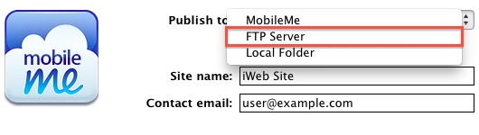 iWeb FTP Server