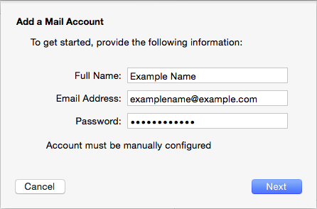 mac mail server settings automatically manage