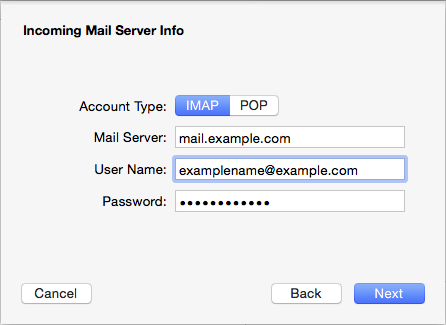 unc email mac mail server