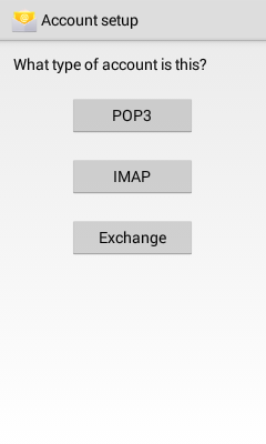 how to set up an email account on Android 