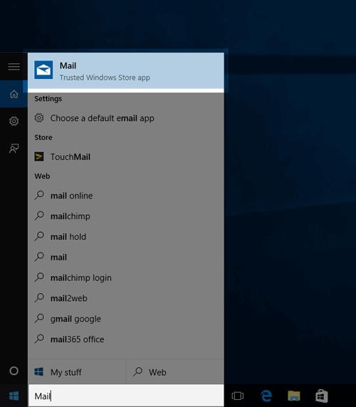 why no gmail app for windows 10